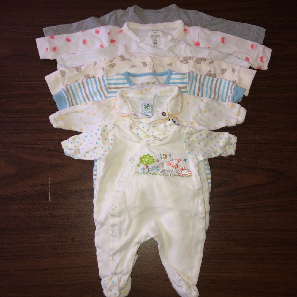 Baby boy clothes - NB to 3m - Lot 3 - Footsies